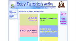 Desktop Screenshot of easytutorialsonline.com