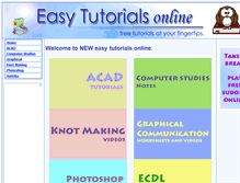 Tablet Screenshot of easytutorialsonline.com